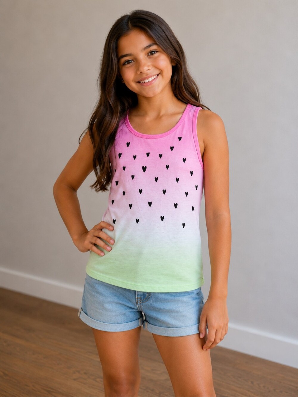 7/8 Girls Watermelon tank Top